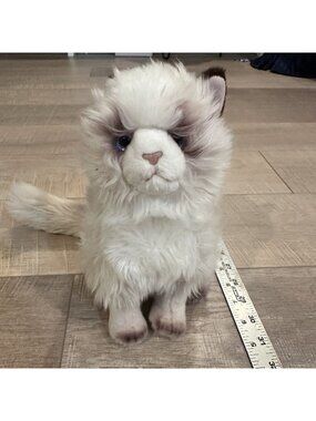 THE BEARINGTON COLLECTION KENNESAW GA WHITE TASHA HIMALAYAN CAT STUFFED ANIMAL